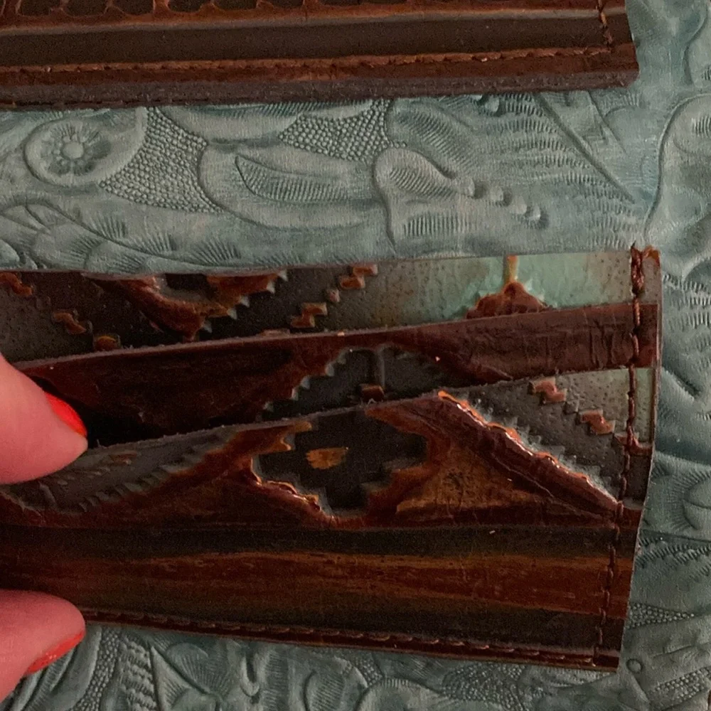 Merrick’s Custom Leather HOH/Leather Mini Wallet NWOT